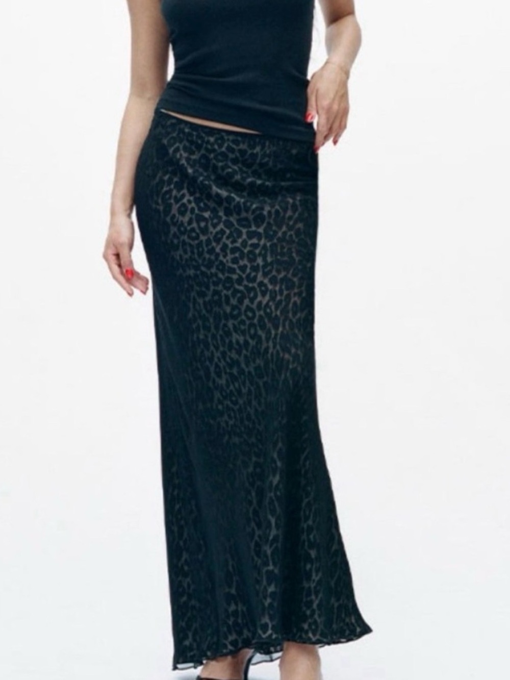 Realisation Par Women’s The Gigi Skirt in Panthera Black 90s Mob Wife Maxi XS